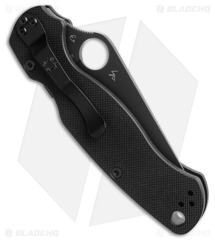 Spyderco Paramilitary 2 - Black G-10 & DLC Coated Blade