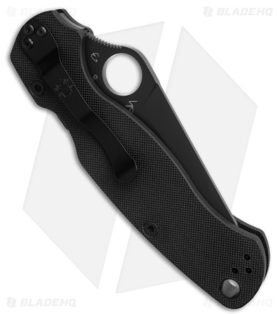 Spyderco Paramilitary 2 Tanto Compression Lock Knife Black G-10 (3.4" Black M4)