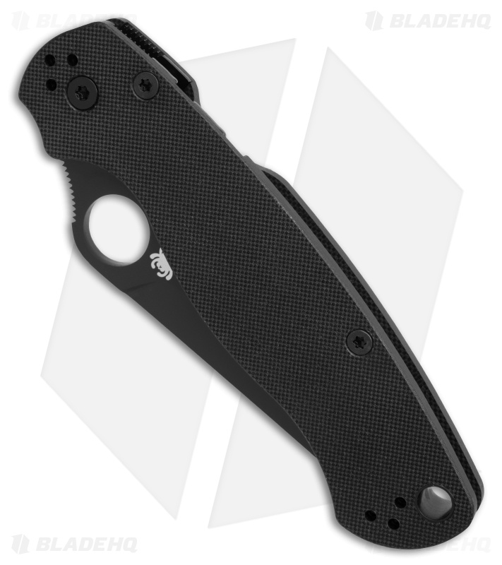 Spyderco Paramilitary 2 Tanto Compression Lock Knife Black G-10 (3.4" Black M4)