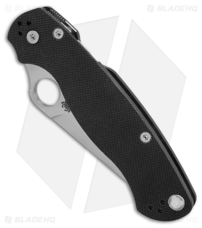 Spyderco Paramilitary 2 Tanto Compression Lock Knife Black G-10 (3.4" Satin M4)