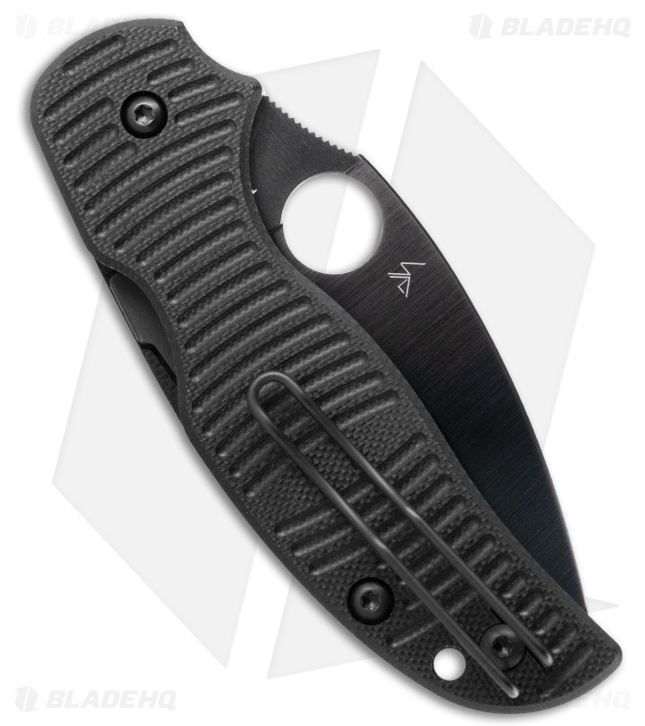 Spyderco Sage 5 Salt Compression Lock Knife Black G-10 (3" Black TiCN MagnaCut)