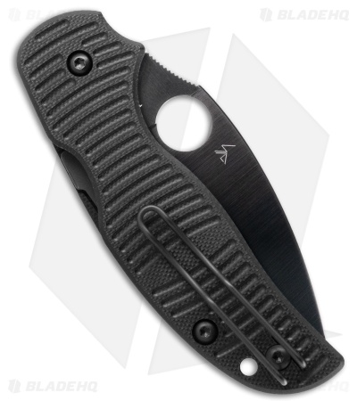 Spyderco Sage 5 Salt Compression Lock Knife Black G-10 (3" Black TiCN MagnaCut)