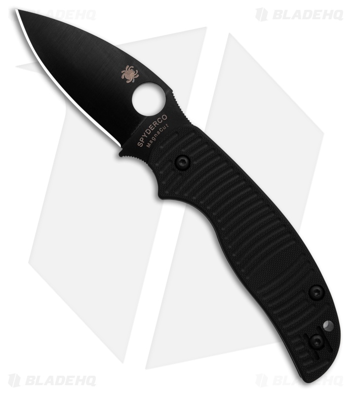 Spyderco Sage 5 Salt Compression Lock Knife Black G-10 (3" Black TiCN MagnaCut)
