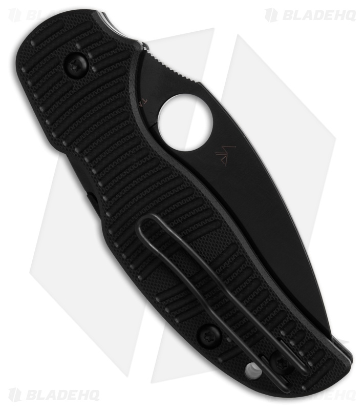 Spyderco Sage 5 Salt Compression Lock Knife Black G-10 (3" Black TiCN MagnaCut)