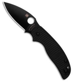 Spyderco Sage 5 Salt Compression Lock Knife Black G-10 (3" Black TiCN MagnaCut)