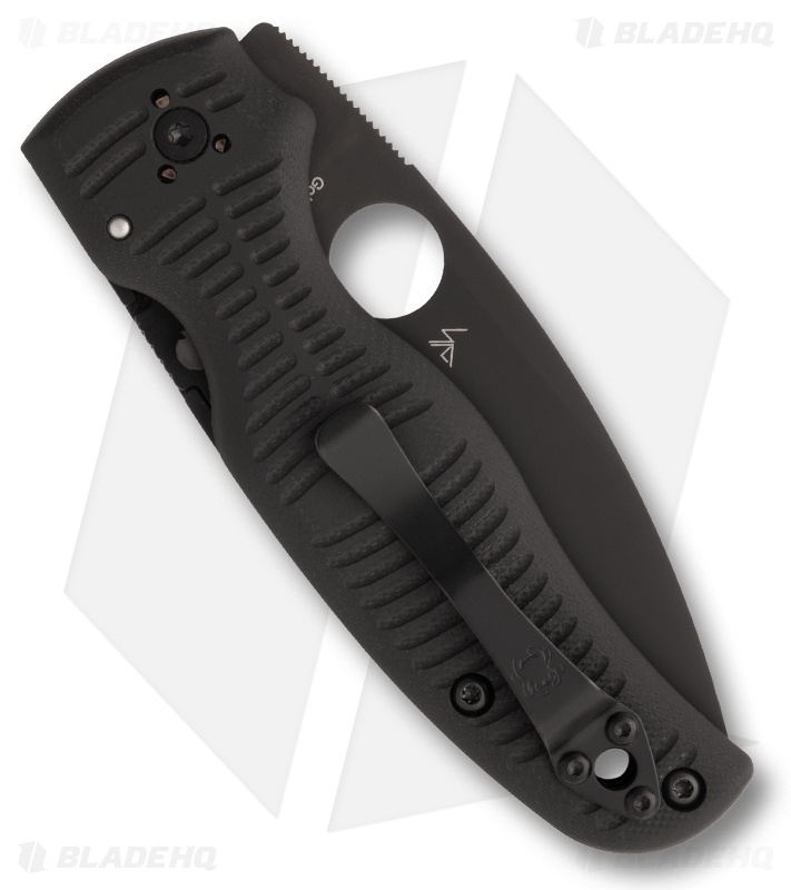 Spyderco Shaman Salt Compression Lock Knife Black G-10 (3.6" DLC) C229GMCBKP