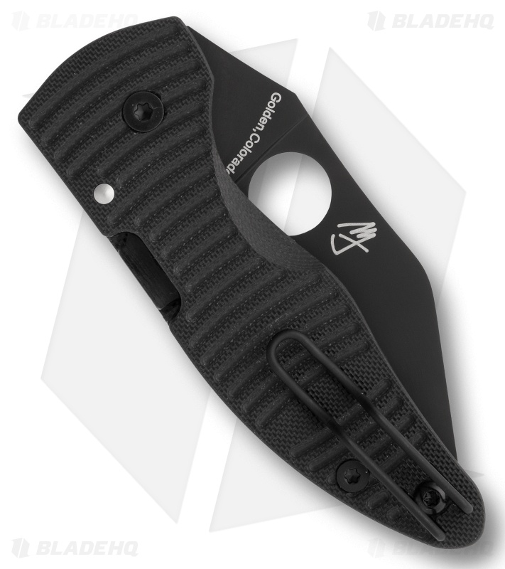 Spyderco MicroJimbo Salt Knife Black G-10 MagnaCut DLC