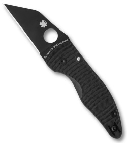 Spyderco MicroJimbo Salt Knife Black G-10 MagnaCut DLC