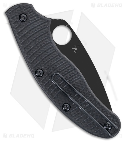 Spyderco UK Pen Knife Salt Slip Joint Knife Black G-10 (2.9" DLC) C94GMCBKP