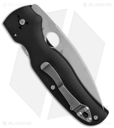 Spyderco Shaman Lightweight Compression Lock Knife Black FRN (3.6" Satin Serr)
