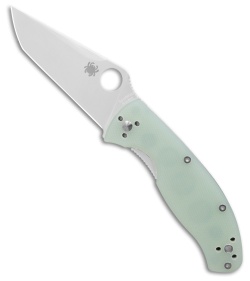 Spyderco Tenacious Tanto Liner Lock Knife Natural G-10 (3.5" Satin) C122GPT