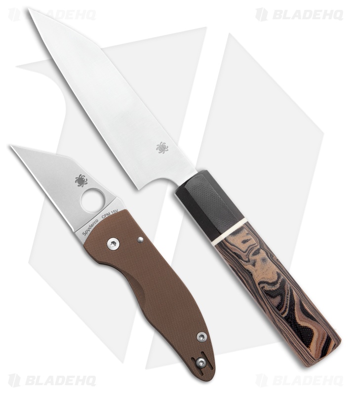 Spyderco MicroJimbo 15V + Spyderco Murray Carter Itamae