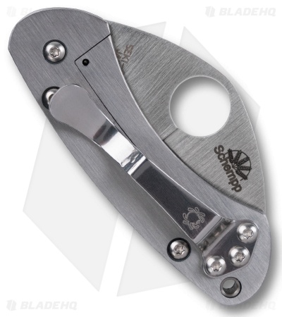 Spyderco Balance R.I.L. Knife Blue Peel-Ply G-10 (2" Satin CPM SPY 27)