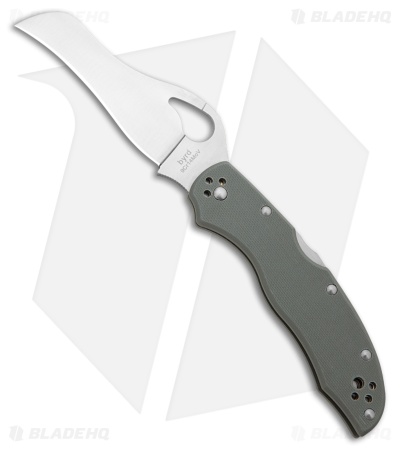 Byrd Gooney Lockback Knife Gray Peel-Ply G-10 (3.5" Satin 9Cr14MoV)
