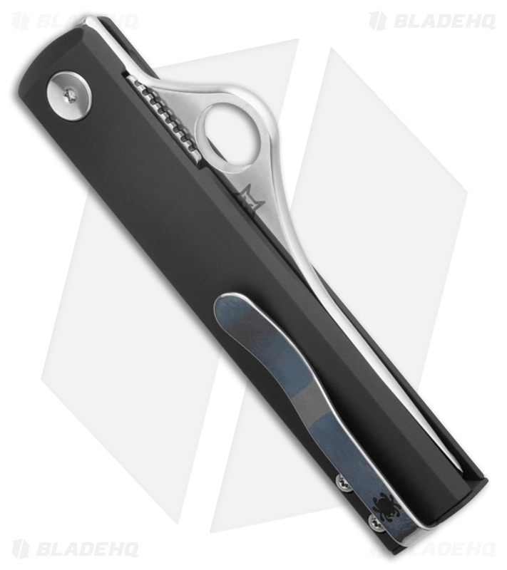 Spyderco Essenza Knife Black Aluminum Satin N690Co