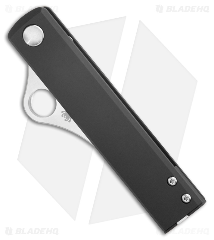 スジャータ　BALDO PRO STAFF BLACK&CHARCOAL Spyderco Essenza Knife Black Aluminum Satin N690Co
