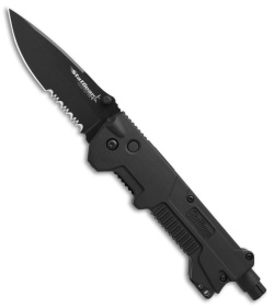 StatGear T3 Tactical Auto Rescue Tool w/ Folding Blade and Strap Cutter 