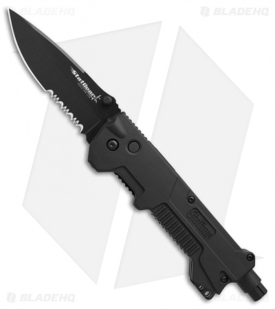 StatGear T3 Tactical Auto Rescue Tool w/ Folding Blade and Strap Cutter 