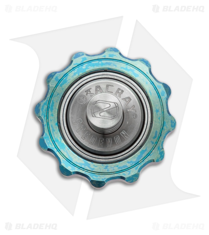Stedemon Tacray Fidget Spinner Top Blue Titanium Z03BLU 