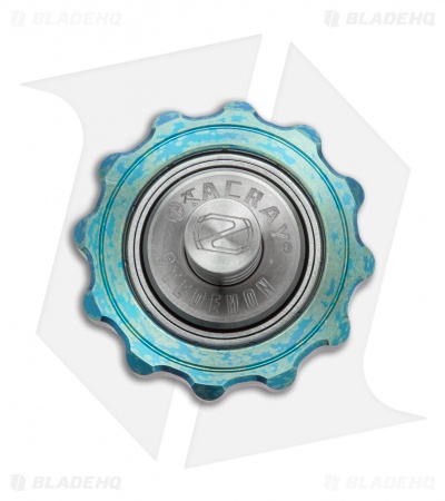Stedemon Tacray Fidget Spinner Top Blue Titanium Z03BLU 