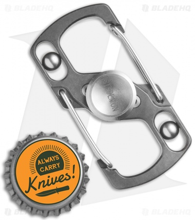 Stedemon Z05 Titanium Carabiner Fidget Spinner (Stonewash)