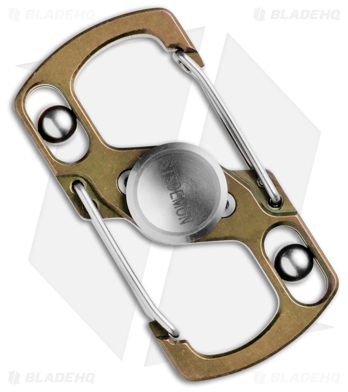 Stedemon Z05 Titanium Carabiner Fidget Spinner (Gold) - Blade HQ