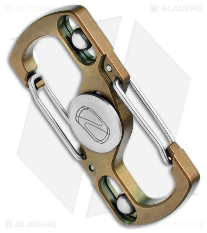 Stedemon Z05 Titanium Carabiner Fidget Spinner (Gold)
