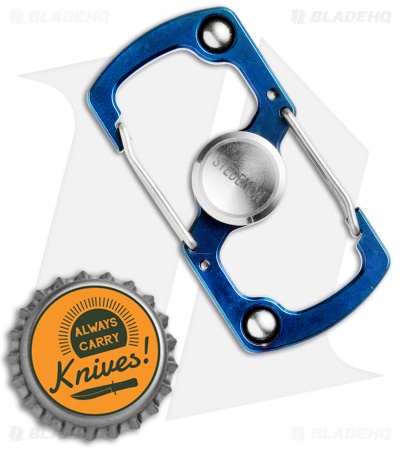 Stedemon Z06 Stainless Steel Carabiner Fidget Spinner (Blue)