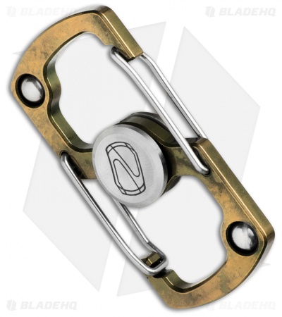 Stedemon Z06 Stainless Steel Carabiner Fidget Spinner (Gold)