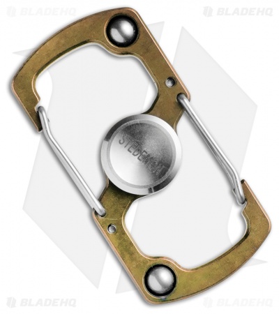 Stedemon Z06 Stainless Steel Carabiner Fidget Spinner (Gold)
