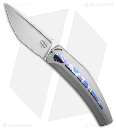 Tashi Bharucha + Lee Williams Large Krypton Knife Ti/Timascus (3.6" Satin)