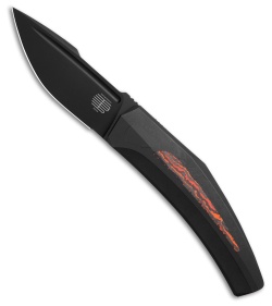 Tashi Bharucha + Lee Williams Small Krypton Knife Black Ti/Lava Flow (3.1" PVD)