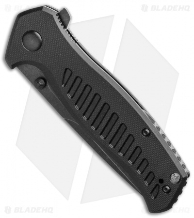 Steel Will Knives Barghest Liner Lock Knife Black G10 (3.5" Black SW) F37M-03