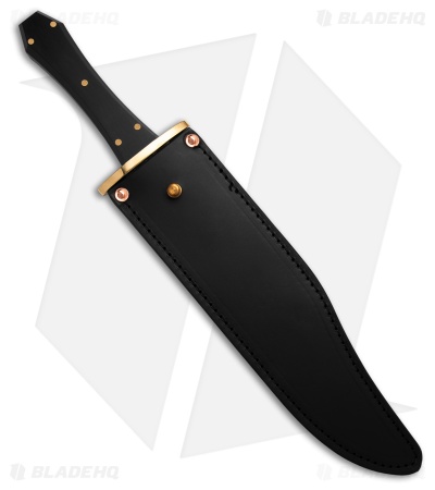 Svord Coffin Handle Fixed Blade Bowie Knife Black Lucite (9.5" Satin)