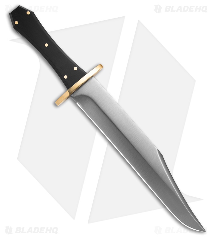 Svord Coffin Handle Fixed Blade Bowie Knife Black Lucite (9.5" Satin)