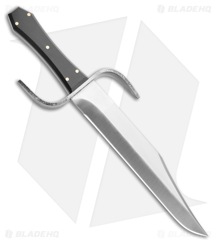 Svord Coffin Handle S-Guard Fixed Blade Bowie Knife Black Lucite (9.5" Satin)