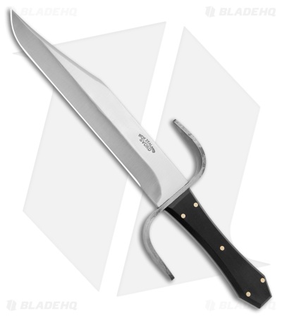 Svord Coffin Handle S-Guard Fixed Blade Bowie Knife Black Lucite (9.5" Satin)
