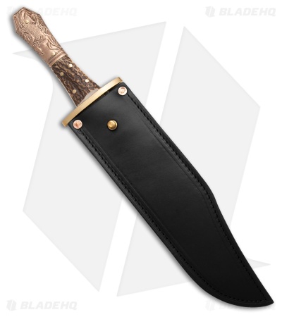 Svord Limited Edition Half Horse/Alligator Fixed Blade Bowie Knife (9.5" Satin)