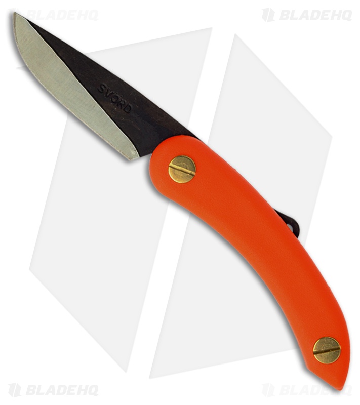 Svord Mini Peasant Knife Friction Folder Orange (2.5" Satin)