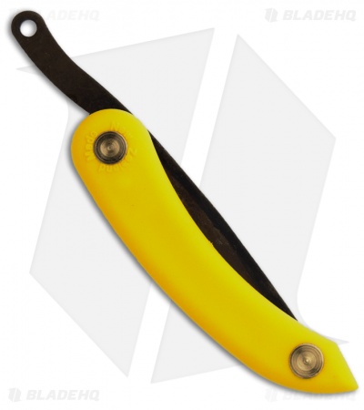 Svord Mini Peasant Knife Friction Folder Yellow (2.5" Satin)