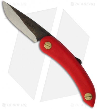 Svord Mini Peasant Knife Friction Folder Red (2.5" Satin)