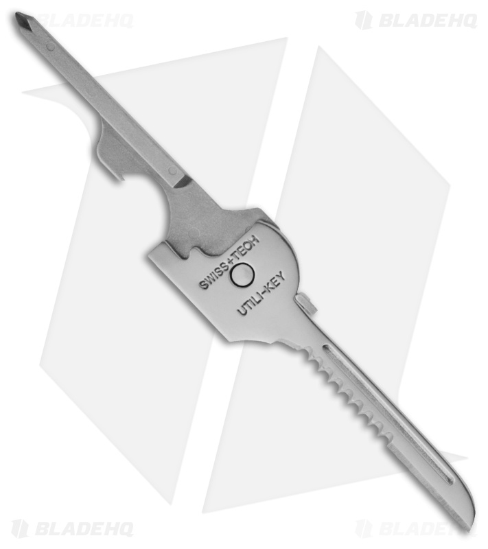 Swiss Tech Utili-Key 6-in-1 Stainless Steel Keychain Multi