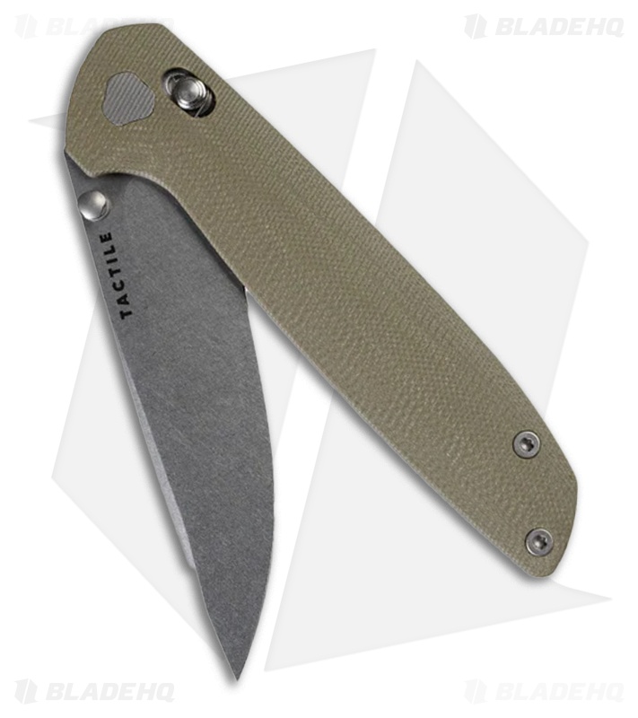 Tactile Knife Co. Maverick MagnaCut Crossbar Lock Knife Green G-10 (3.5" SW)