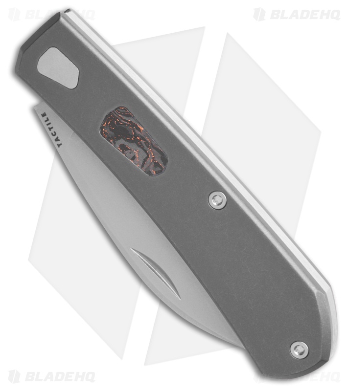 Tactile Knife Co. Ranger Slip Joint Wharncliffe Knife Ti/Copper CF (3.15" SW) 