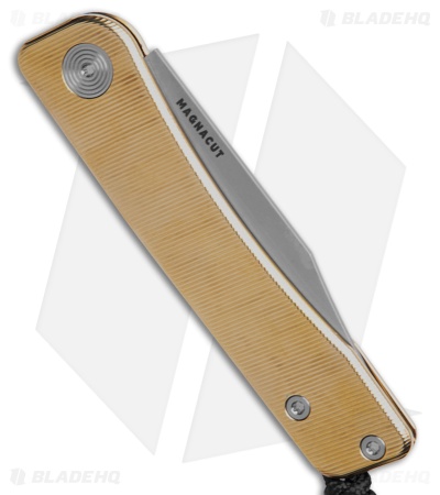 Tactile Knife Co. Bexar Slip Joint Knife Bronze Titanium (2.8" SW MagnaCut)