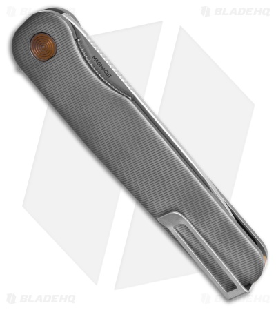 Tactile Knife Co. Rockwall V2 Liner Lock Knife Slate Gray Ti (3.4" SW MagnaCut)