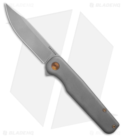Tactile Knife Co. Rockwall V2 Liner Lock Knife Slate Gray Ti (3.4" SW MagnaCut)