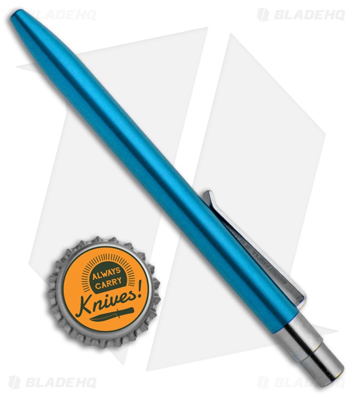 Tactile Turn Click Machined Pen - Blue Aluminum TT-6047