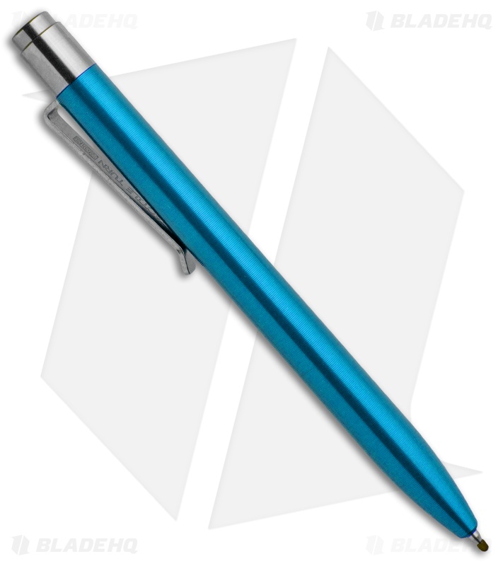 Tactile Turn Click Machined Pen - Blue Aluminum TT-6047