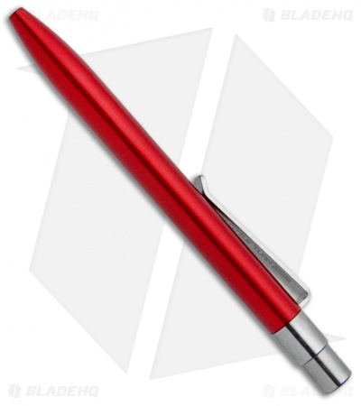 Tactile Turn Click Short Machined Pen - Red Aluminum TT-6046
